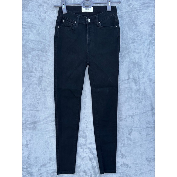Sene Black Custom Skinny Jeans‎ Denim Pants Casual Women's Petite -  00 - Picture 1 of 13